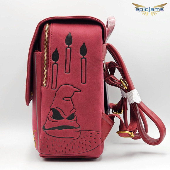 Loungefly Harry Potter Glasses Gryffindor Red Mini Backpack Bag New - Picture 4 of 9